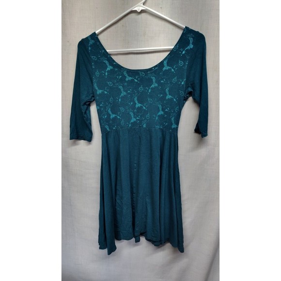 Sundial Arts Handmade dress Blue Mermaid size Small Round Neck EUC - Picture 10 of 13